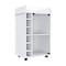 Tuhome Dukat Bar Cart, Two Shelves, Six Built-in Wine Rack, Four Casters, White BLB6543 - alternate 2